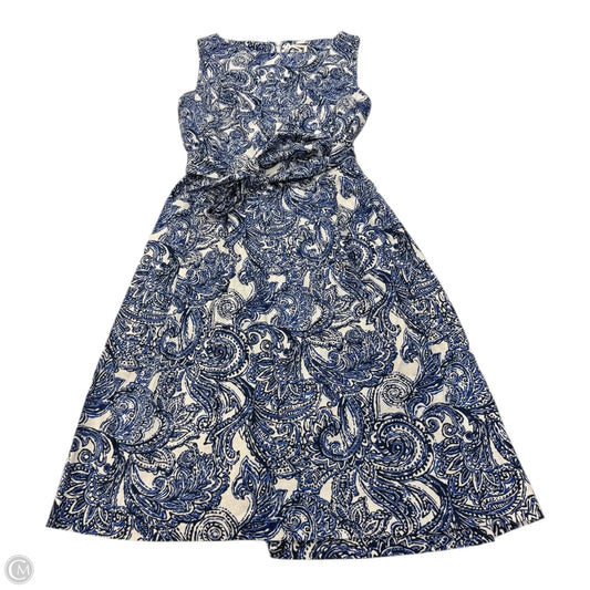 Dress Casual Short By Anne Klein In Blue & White, Size: 2