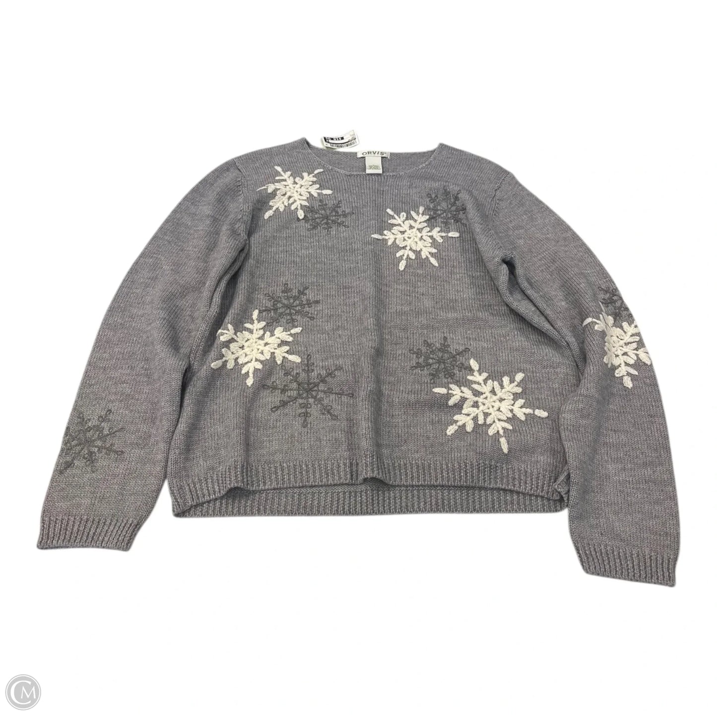 Sweater By Orvis In Grey, Size: L