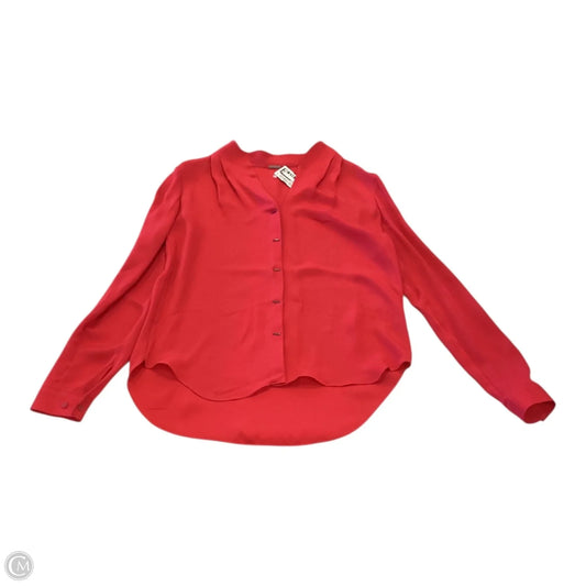 Top Long Sleeve By Elie Tahari In Red, Size: Xs