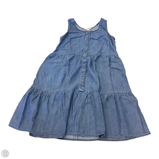 Dress Casual Short By Beachlunchlounge In Blue Denim, Size: S