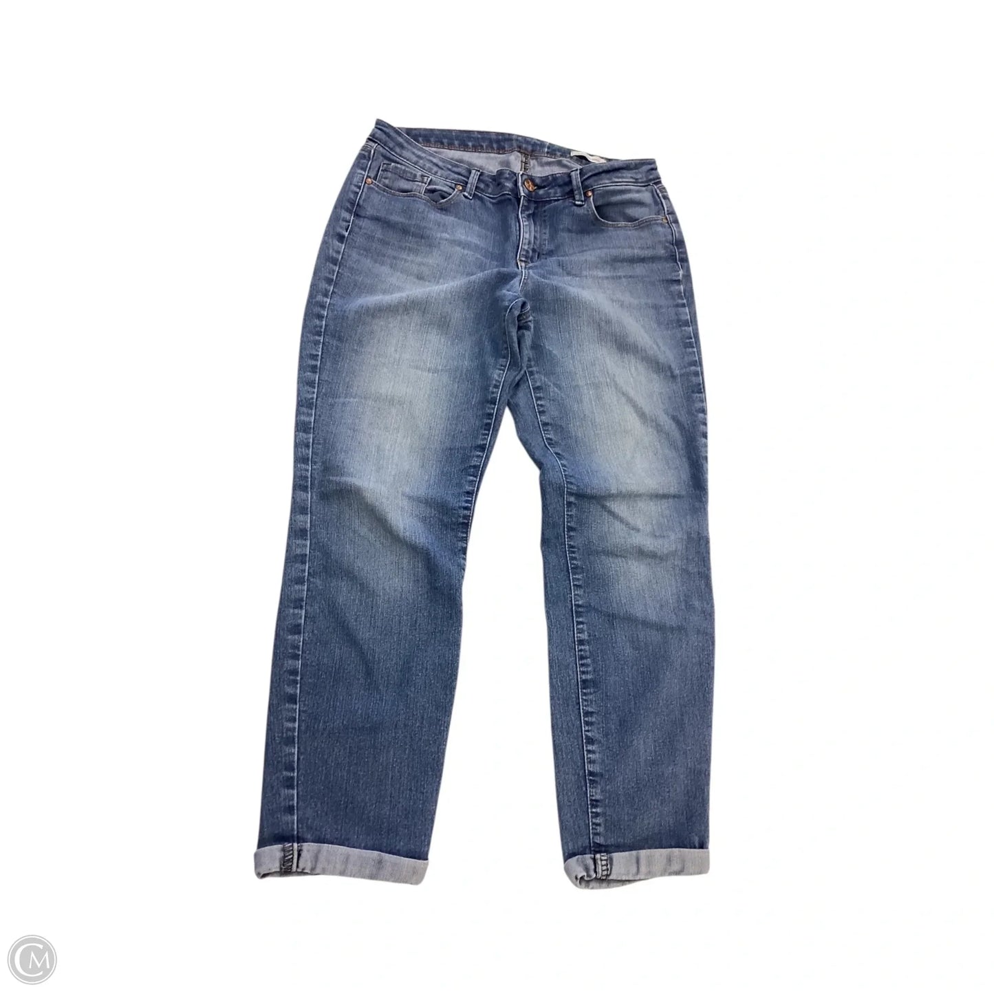 Jeans Cropped By Jessica Simpson In Blue Denim, Size: 10