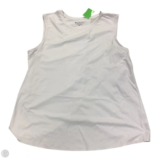 Athletic Tank Top By Athleta In White, Size: M