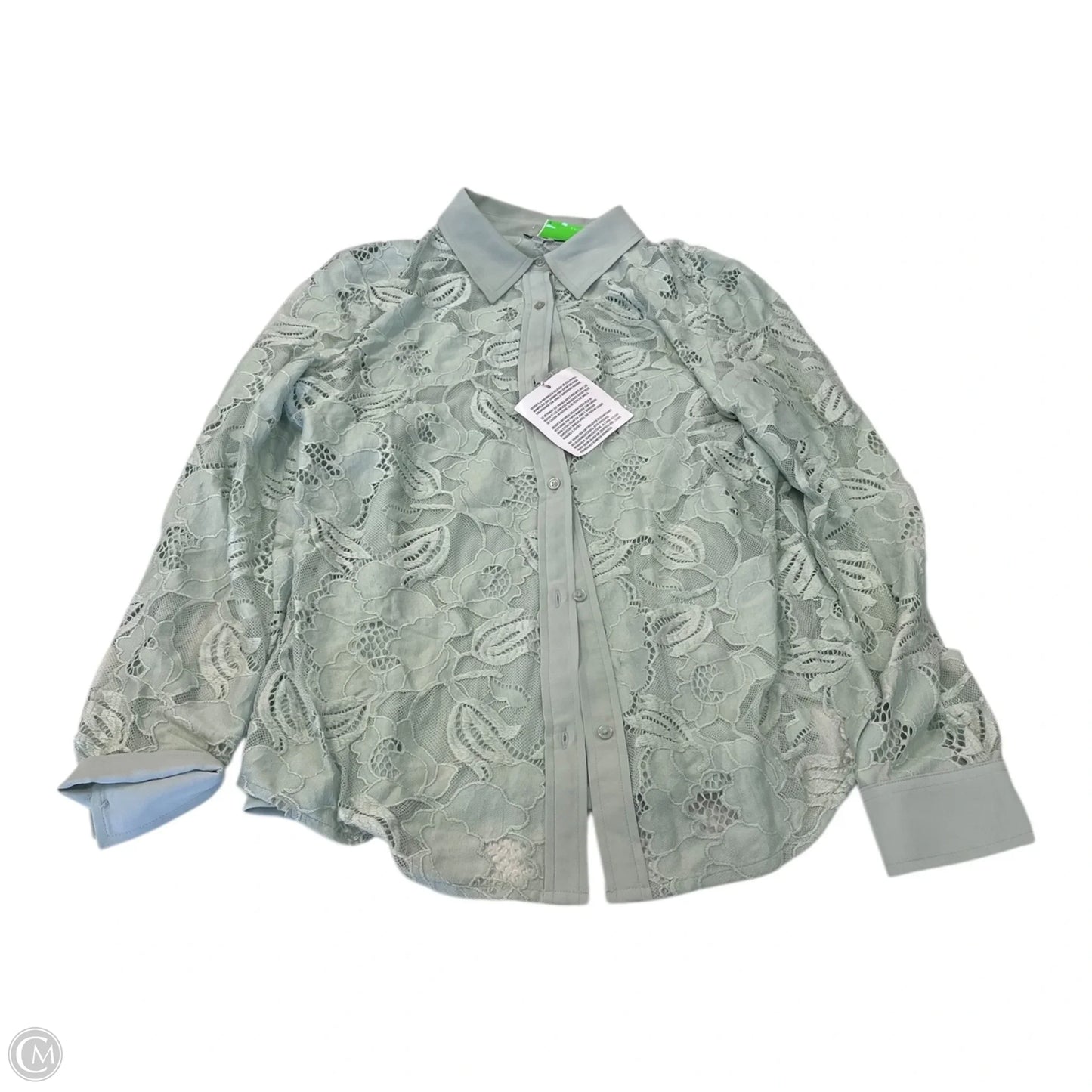 Top 2pc Long Sleeve By Anne Klein In Green, Size: L