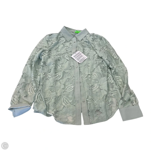 Top 2pc Long Sleeve By Anne Klein In Green, Size: L