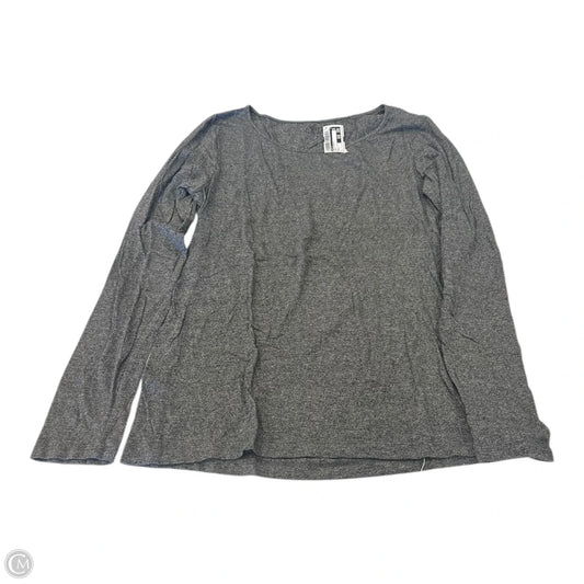 Top Long Sleeve Basic By Apt 9 In Grey, Size: L