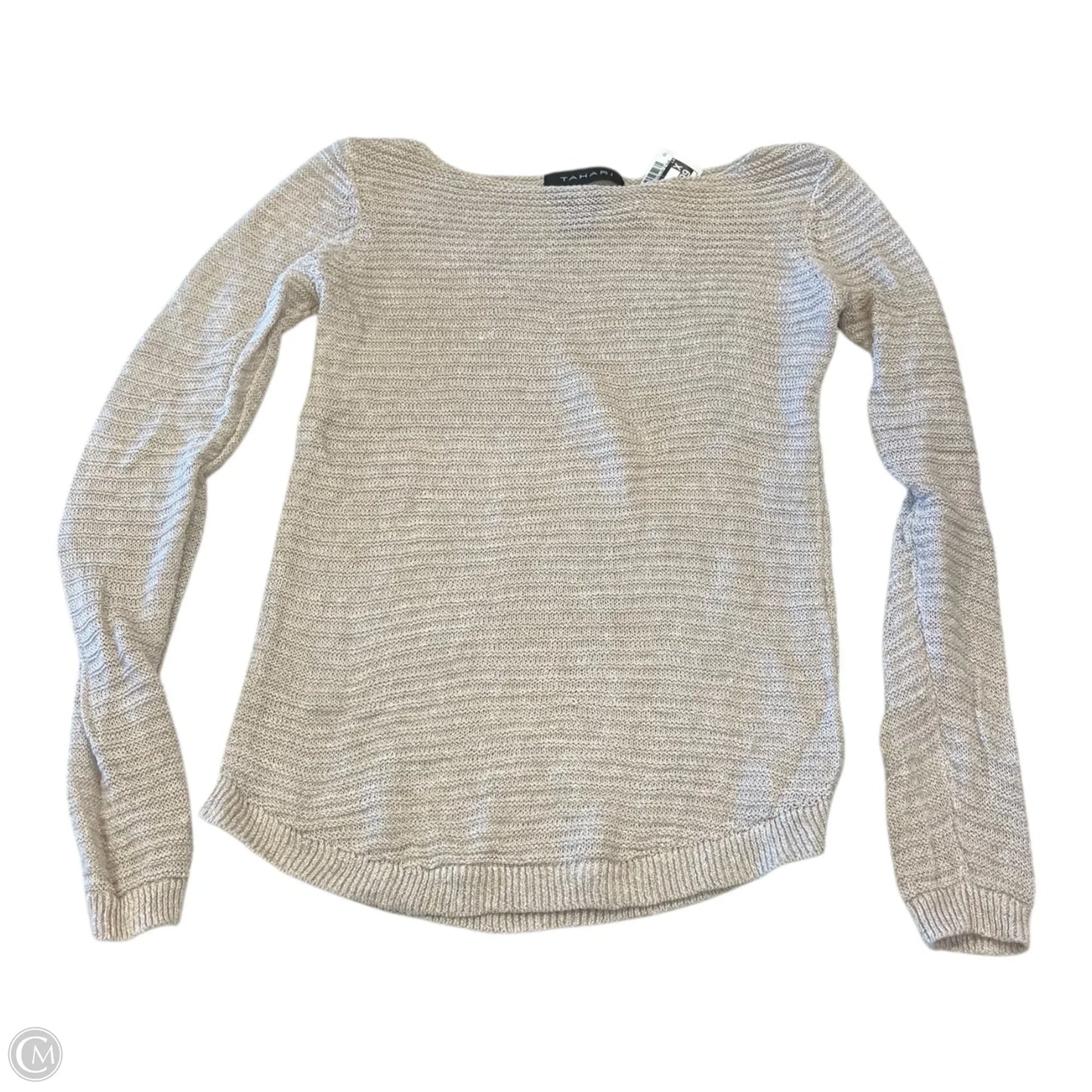 Top Long Sleeve By Tahari In Beige, Size: Xs