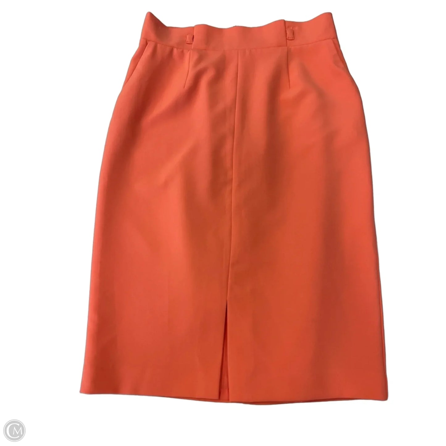 Skirt Midi By Liz Claiborne In Orange, Size: 10