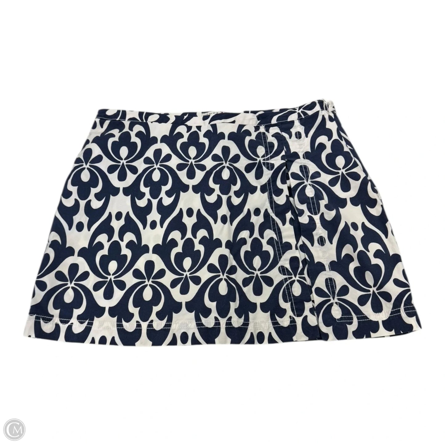 Skort By Tommy Hilfiger In Blue & Cream, Size: 8