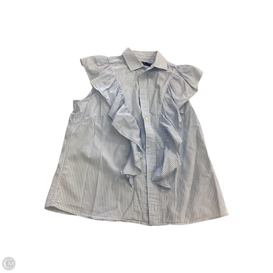 Top Sleeveless By Polo Ralph Lauren In Striped Pattern, Size: M
