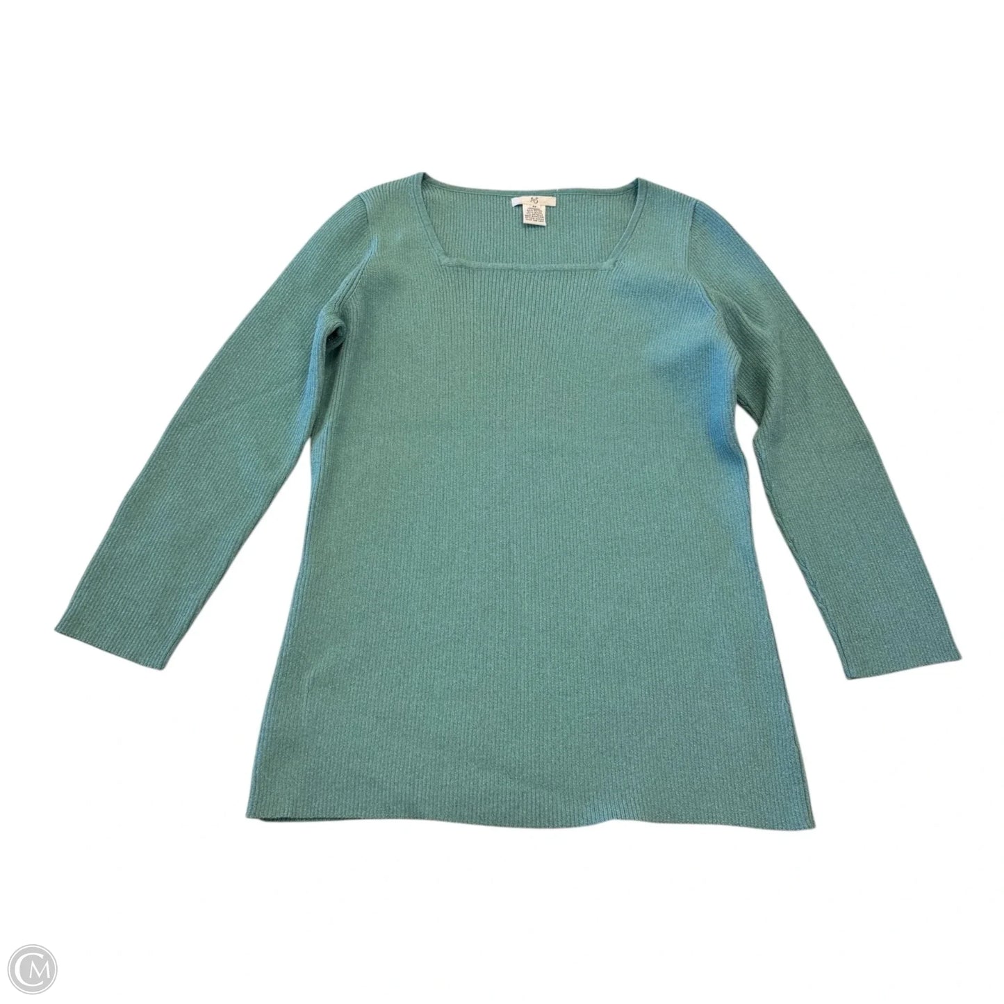 Top 3/4 Sleeve By Clothes Mentor In Teal, Size: M