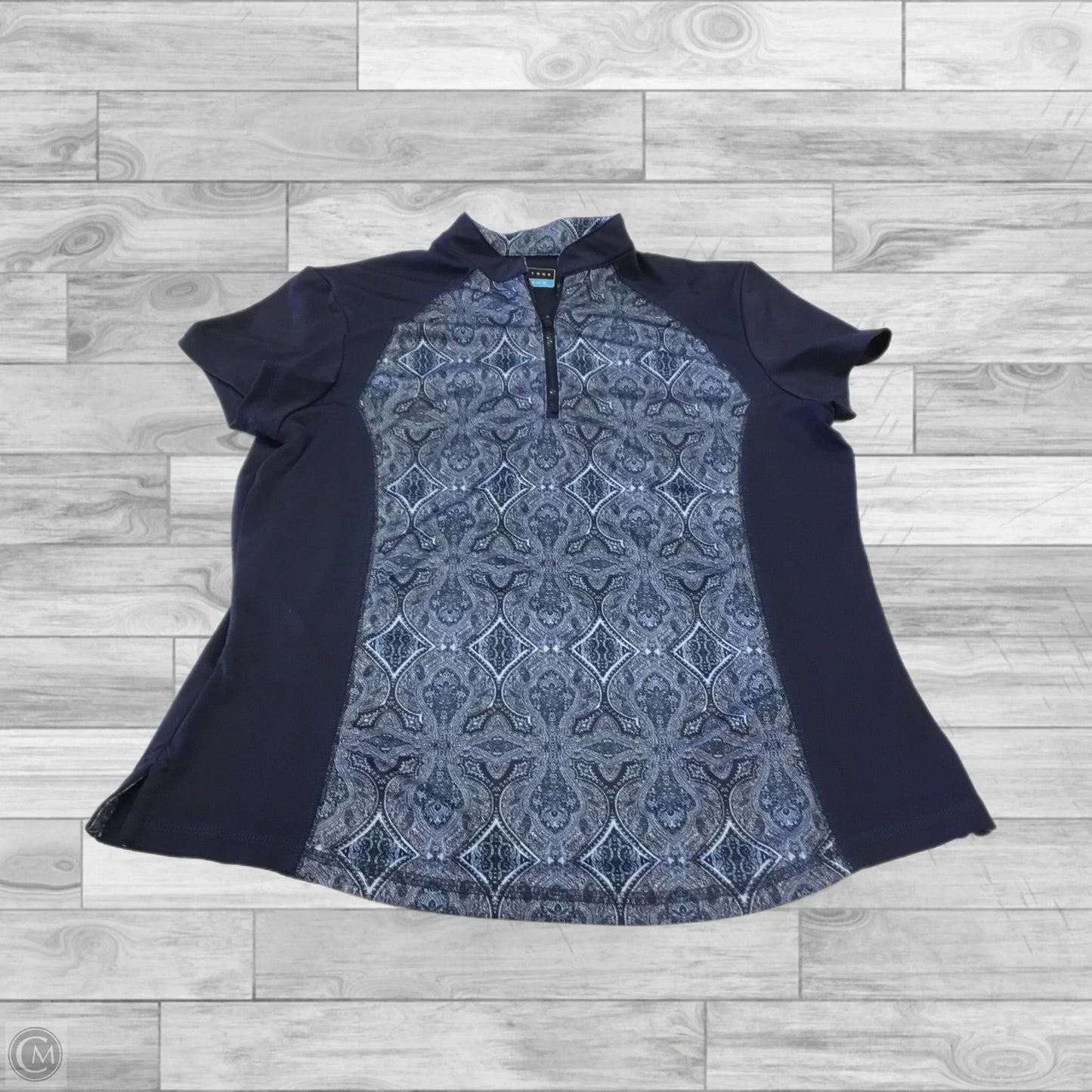 Athletic Top Short Sleeve By Clothes Mentor In Blue, Size: M