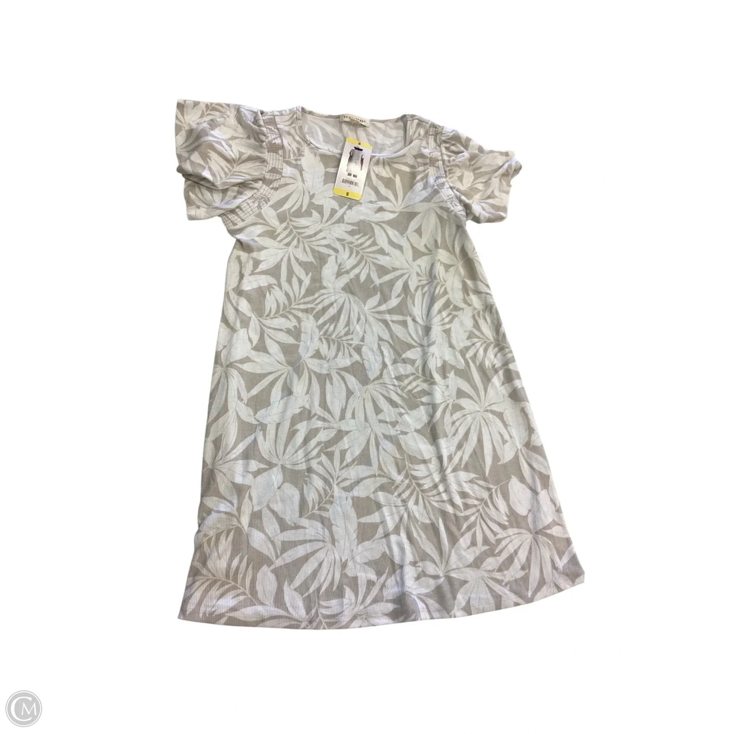 Dress Casual Short By Clothes Mentor In Tan & White, Size: S