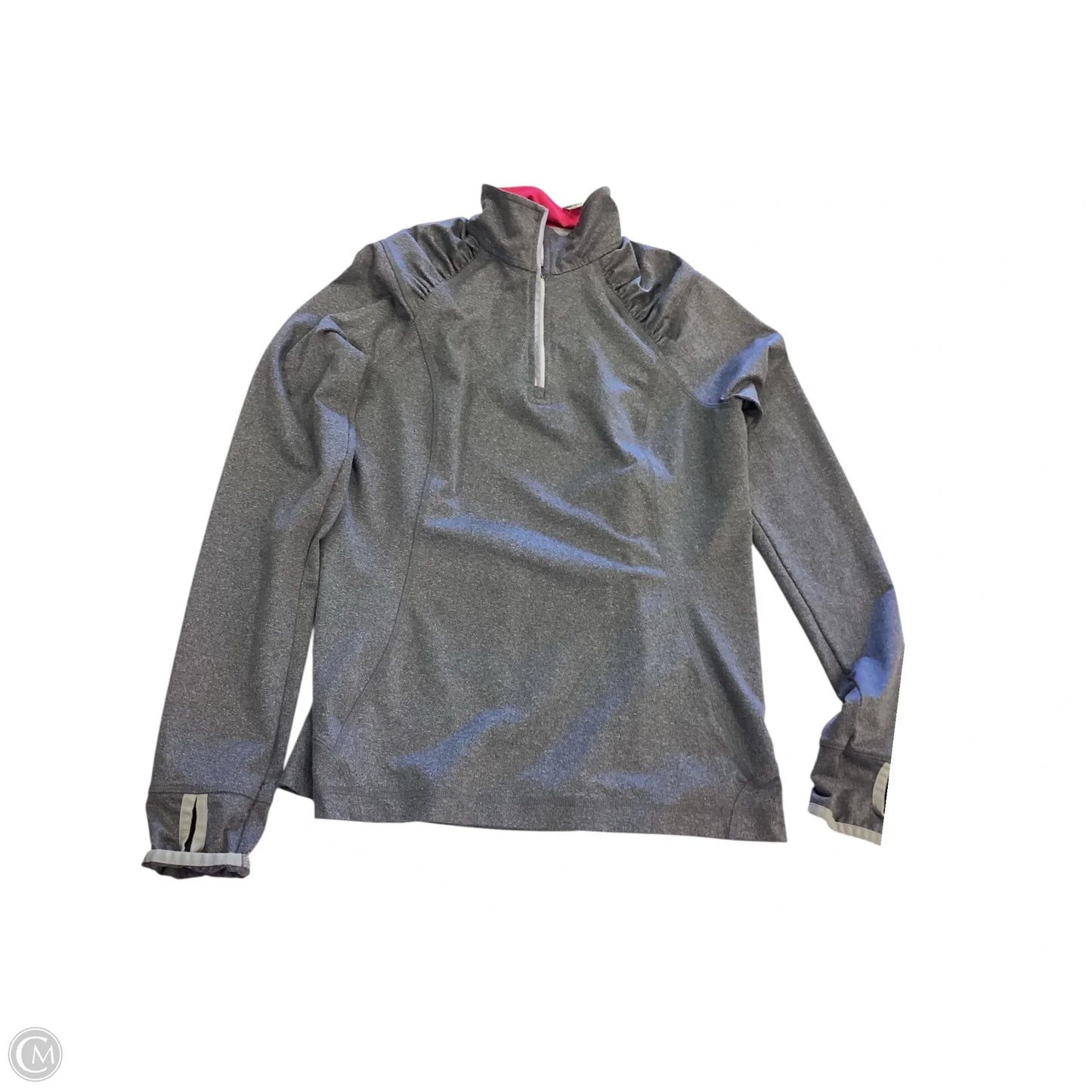 Athletic Jacket By Lands End In Grey, Size: S