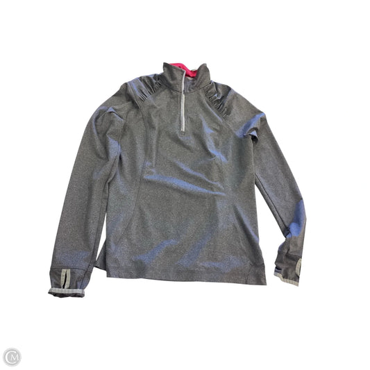 Athletic Jacket By Lands End In Grey, Size: S