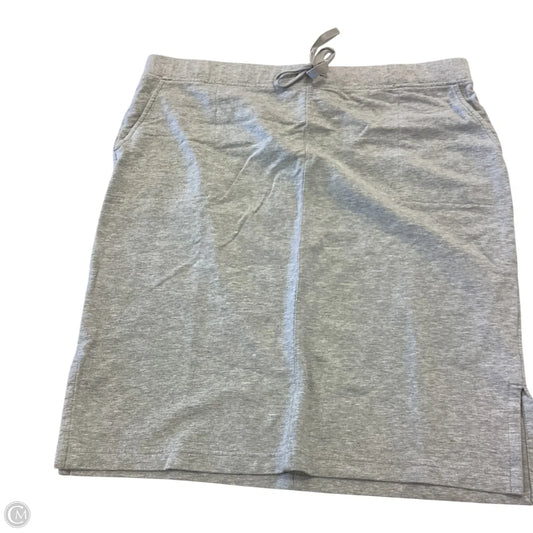 Skirt Midi By Pure Jill In Grey, Size: L