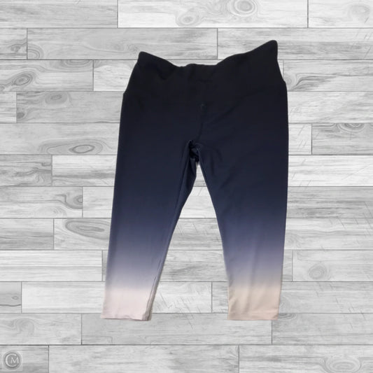 Athletic Capris By 90 Degrees By Reflex In Ombre Print, Size: M