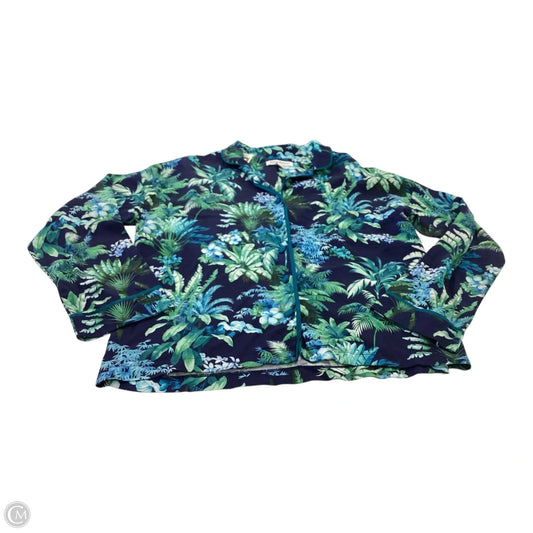 Top Long Sleeve By Tommy Bahama In Tropical Print, Size: L