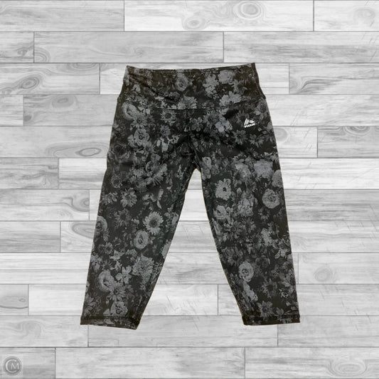 Athletic Capris By Rbx In Black & Grey, Size: S