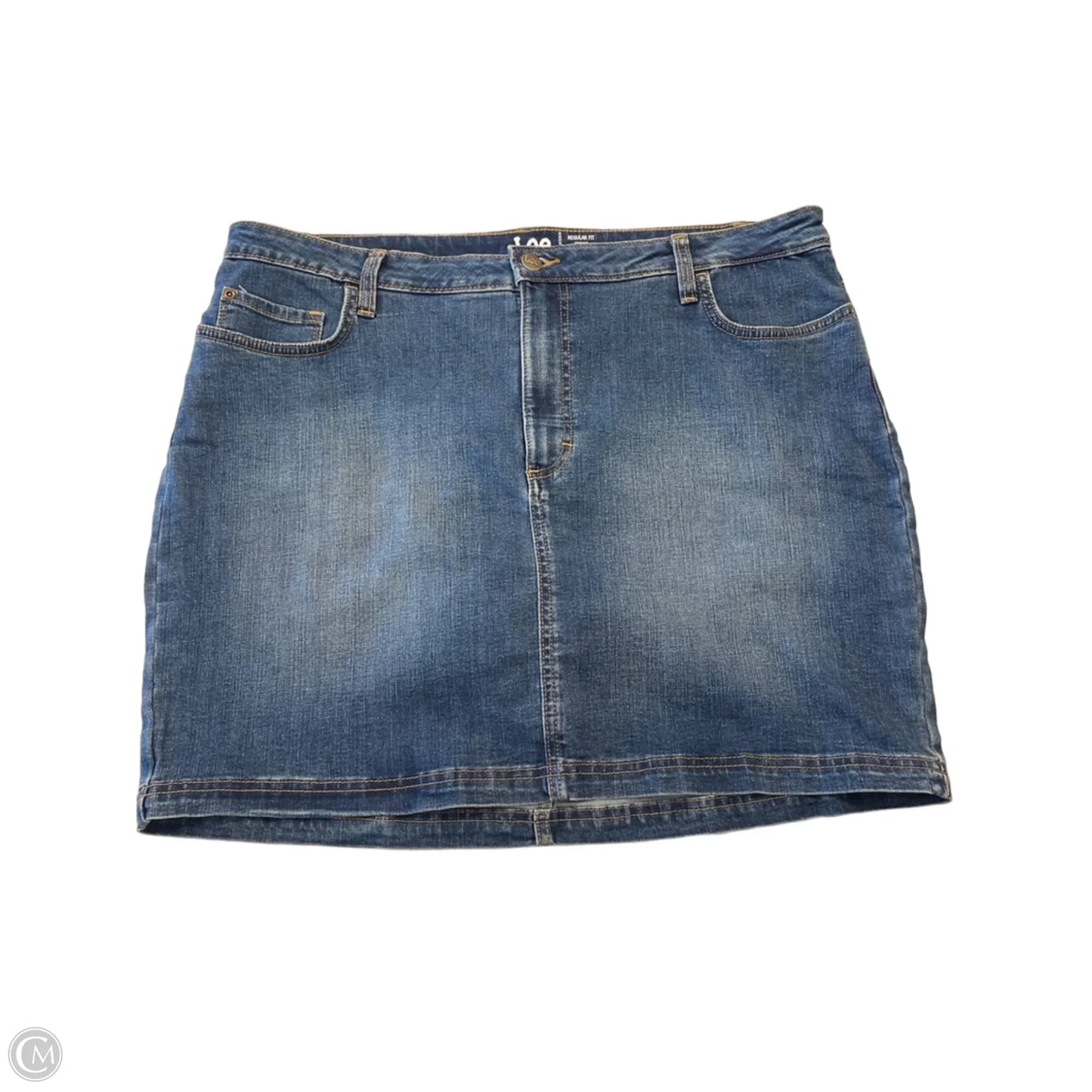 Skort By Lee In Blue Denim, Size: 20