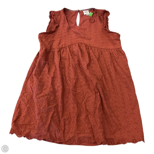 Dress Casual Short By Knox Rose In Copper, Size: Xl