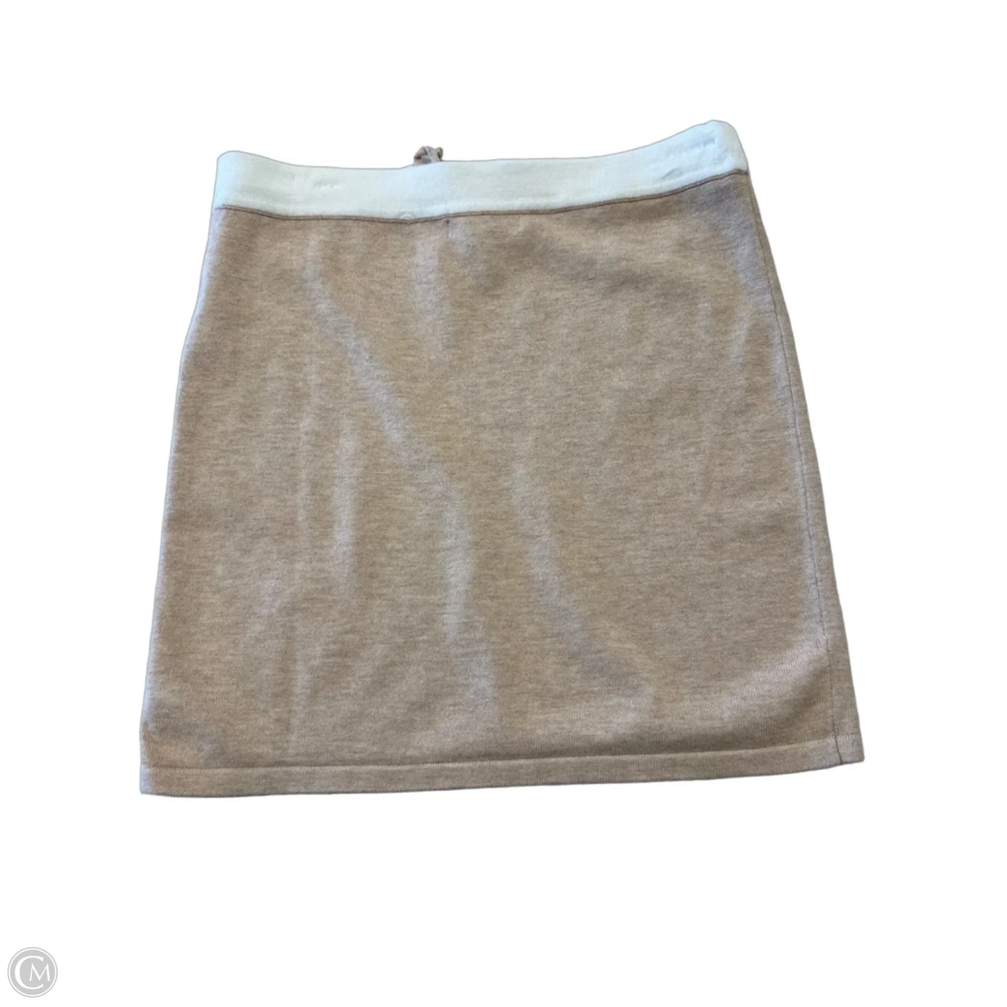 Skirt Mini & Short By Dee Elly In Tan & White, Size: L