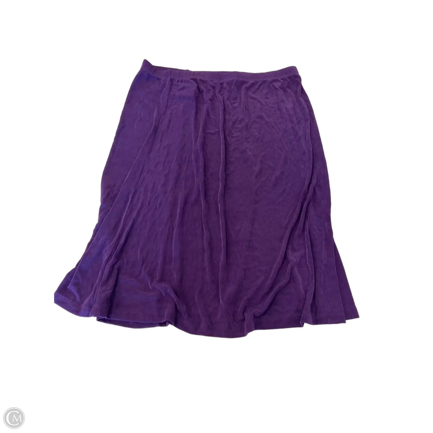 Skirt Midi By Slinky Brand In Purple, Size: L