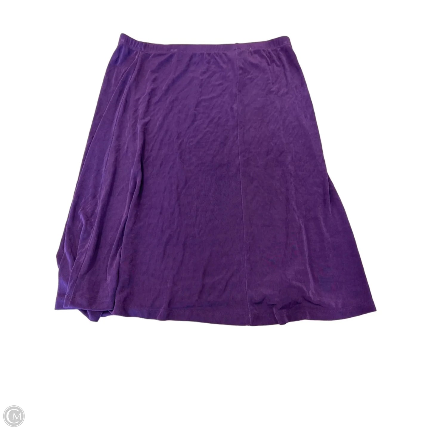 Skirt Midi By Slinky Brand In Purple, Size: L