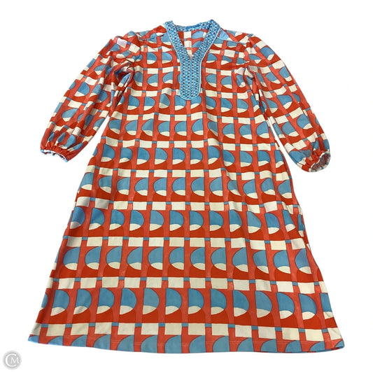 Dress Casual Midi By J Mclaughlin In Blue & Orange, Size: Xs
