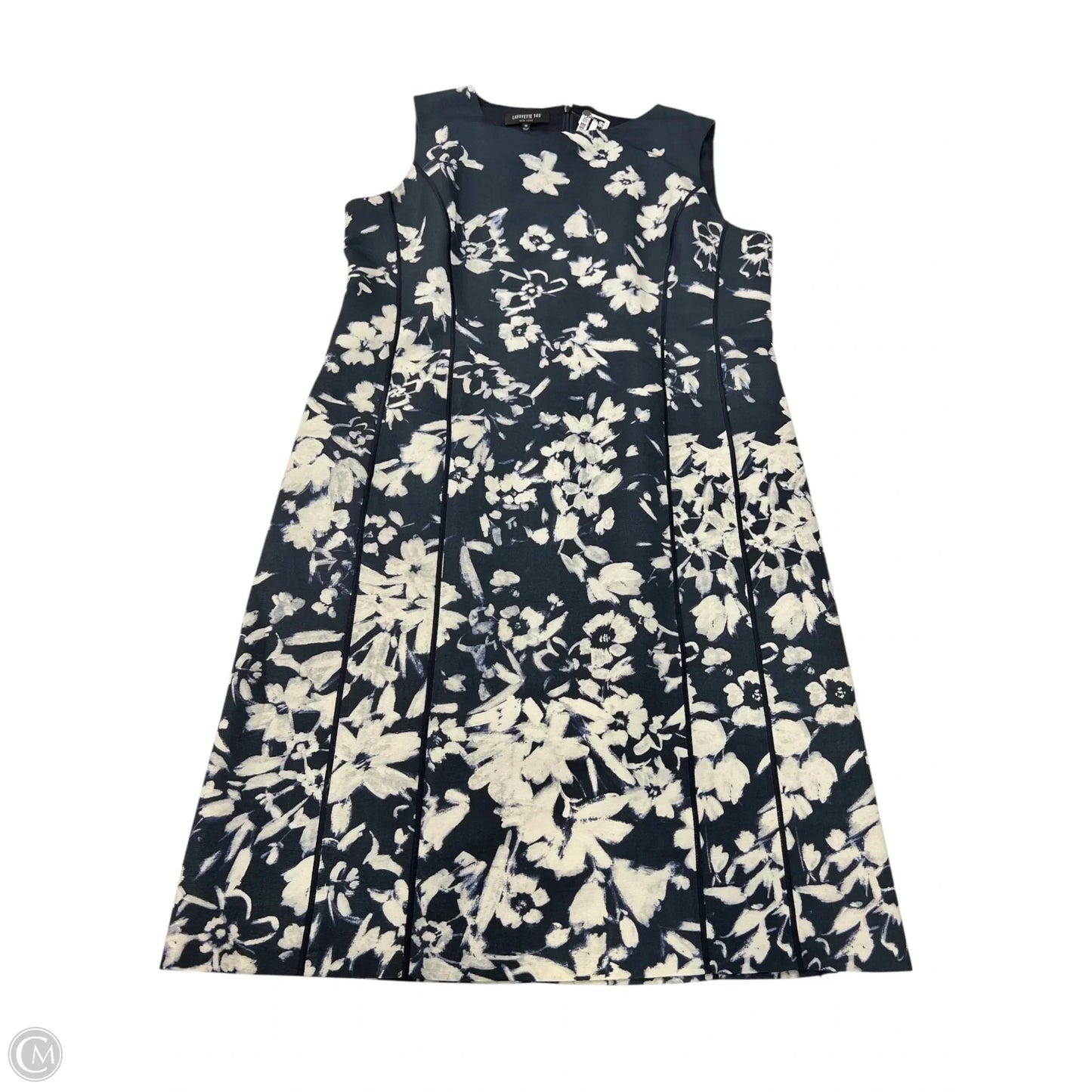 Dress Designer By Lafayette 148 In Floral Print, Size: 12