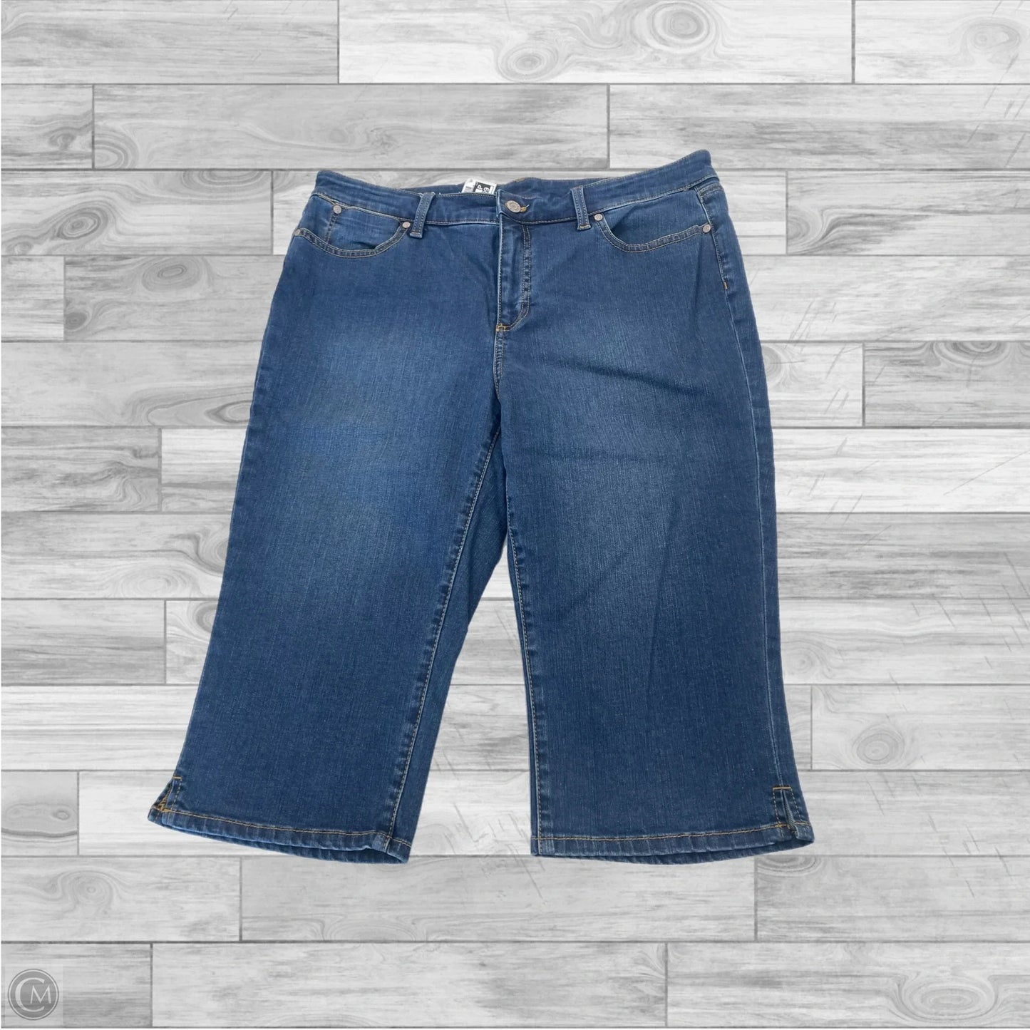 Capris By Talbots In Blue Denim, Size: 14p