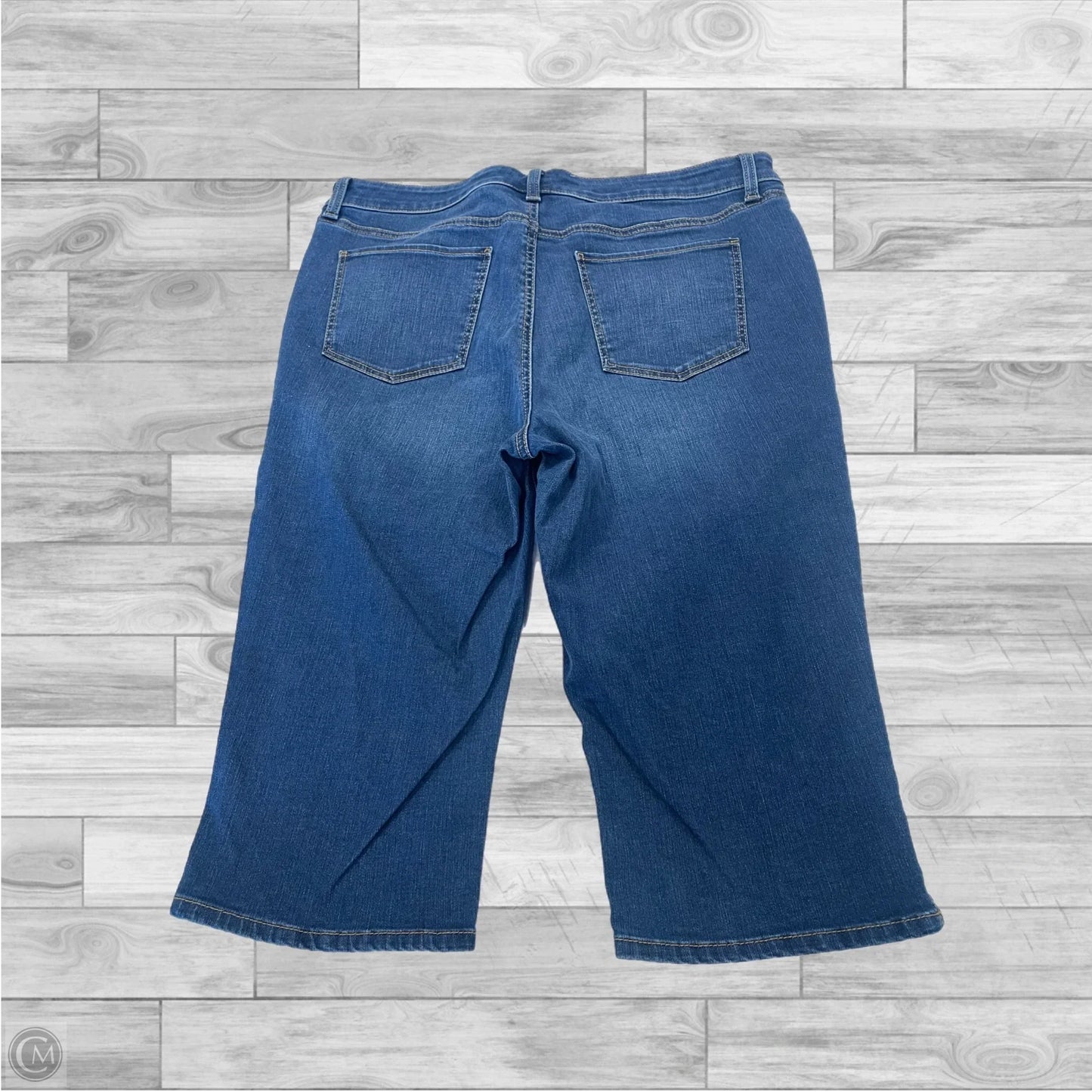 Capris By Talbots In Blue Denim, Size: 14p