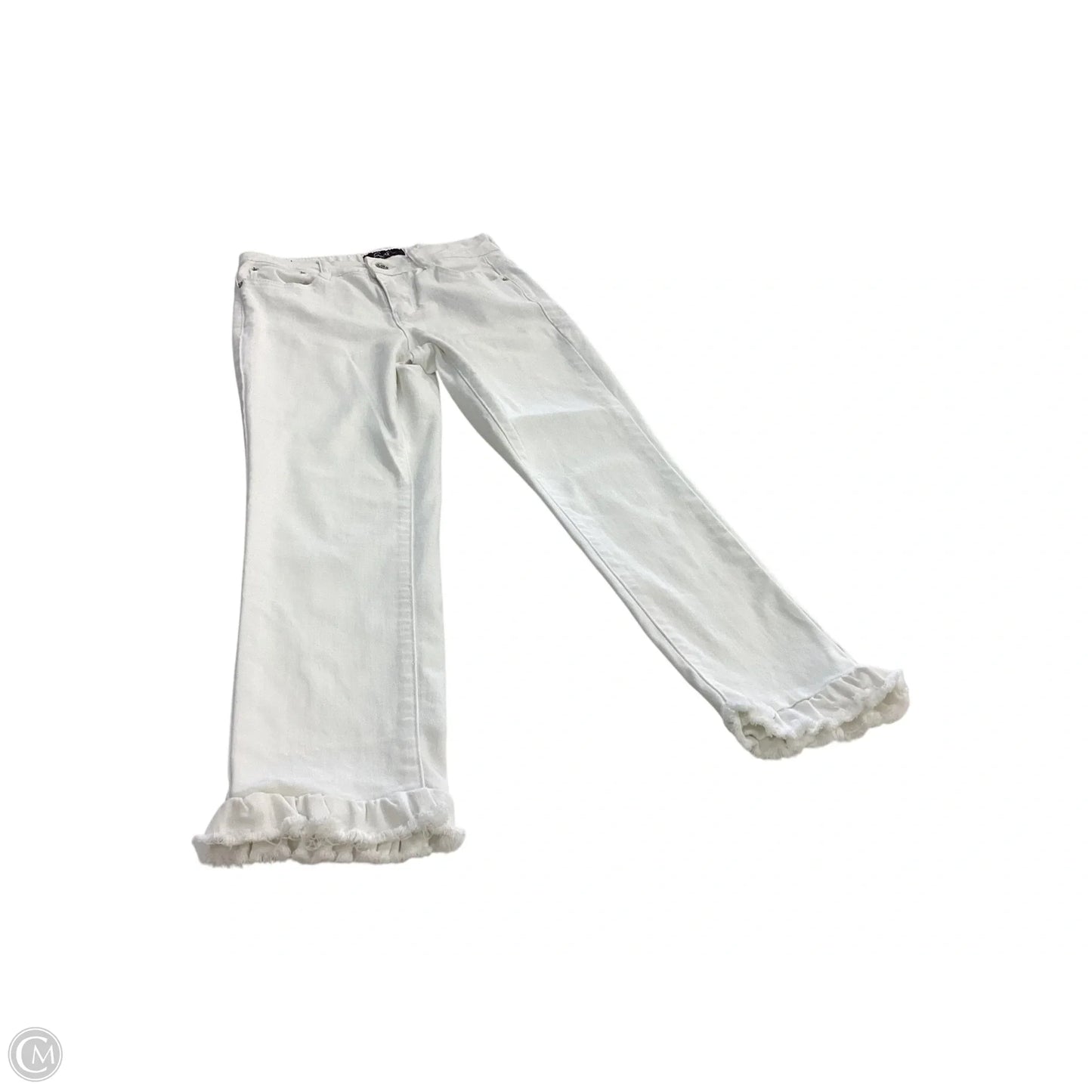 Pants Cropped By Earl Jean In White, Size: 4