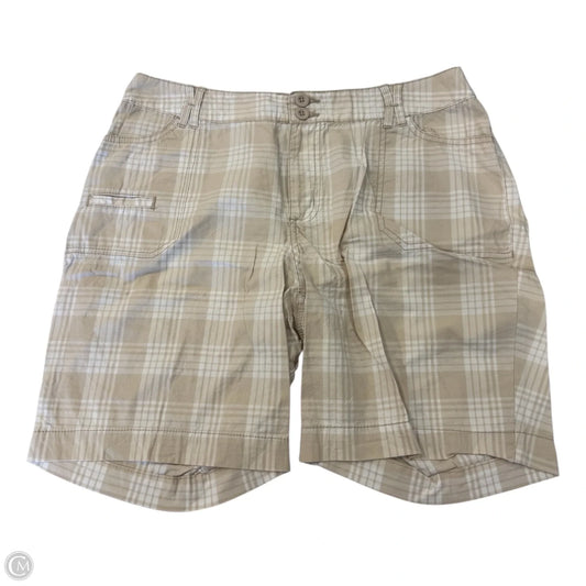 Shorts By St Johns Bay In Tan & White, Size: 16