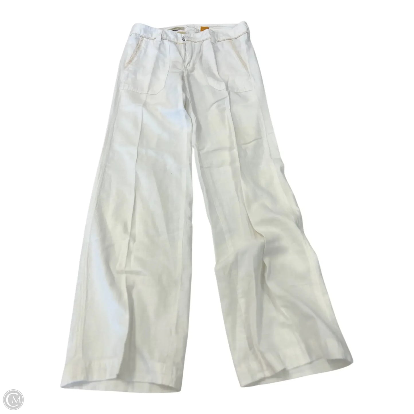 Pants Linen By Pilcro In Cream, Size: M
