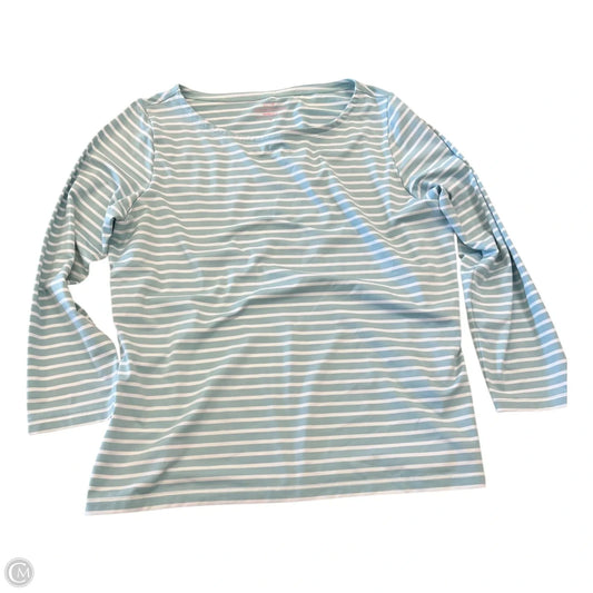 Top Long Sleeve By Vineyard Vines In Striped Pattern, Size: L