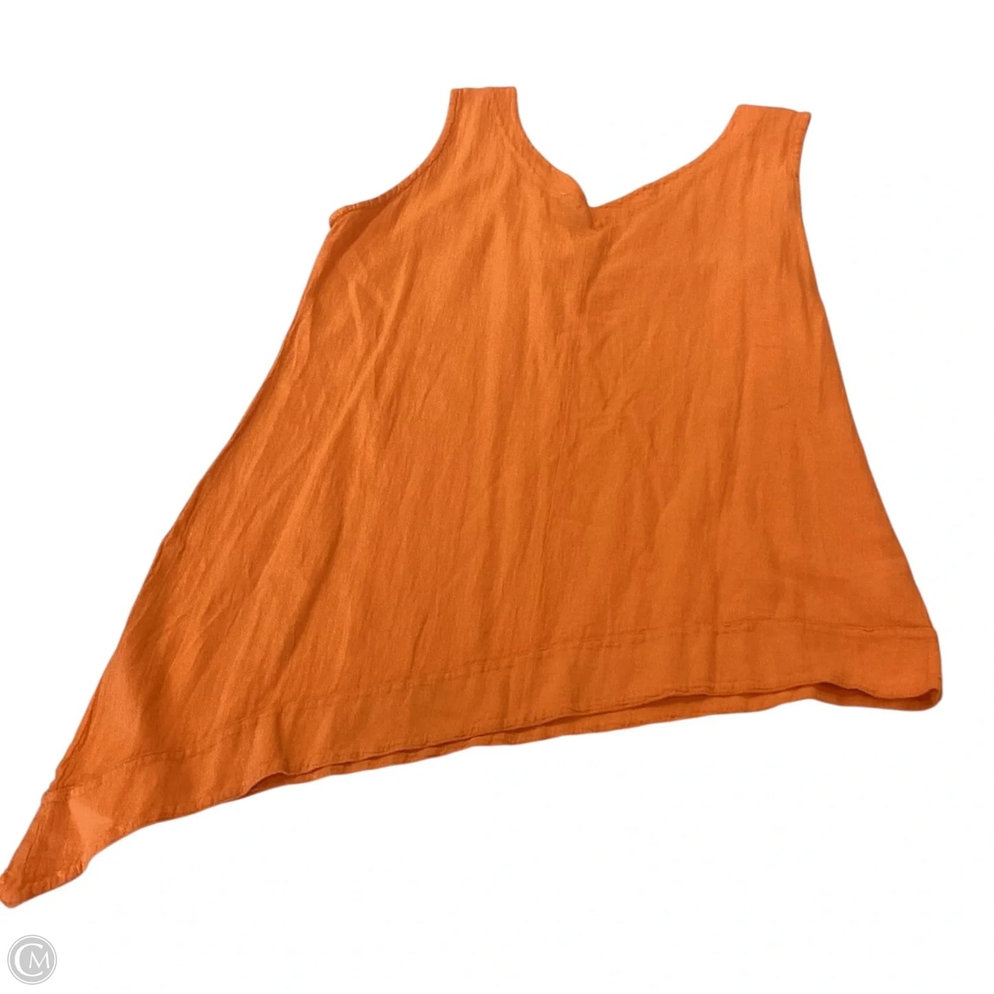 Top Sleeveless By Clothes Mentor In Orange, Size: 1x