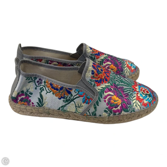 Shoes Flats By Clothes Mentor In Floral Print, Size: 7.5