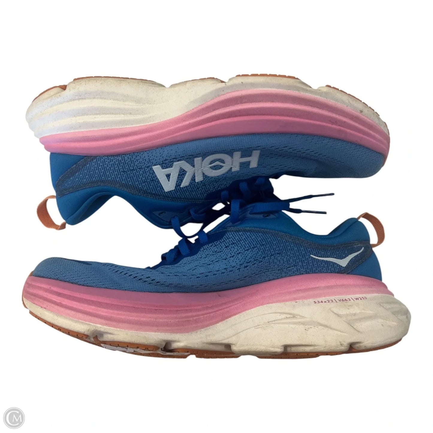 Shoes Athletic By Hoka In Blue & Pink, Size: 7.5