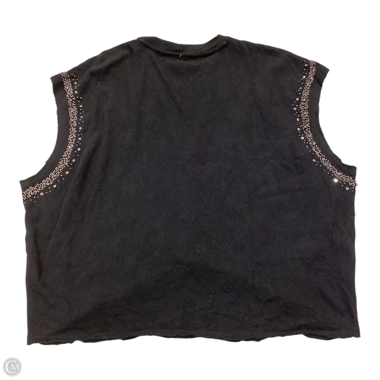 Top Sleeveless By Free People In Black & Silver, Size: Xs