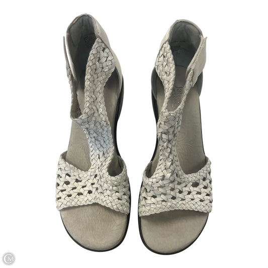 Sandals Heels Wedge By Jambu In White, Size: 8