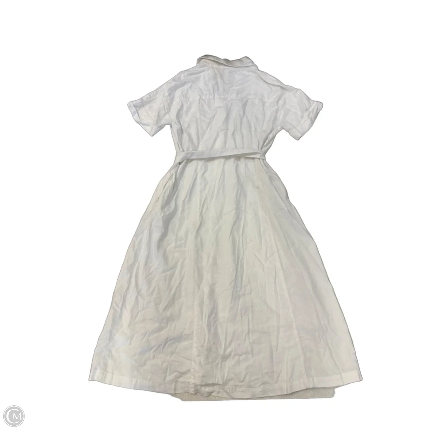 Dress Casual Midi By Banana Republic In White, Size: L