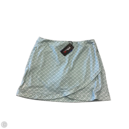 Athletic Skort By Ralph Lauren Black Label In Green & White, Size: L