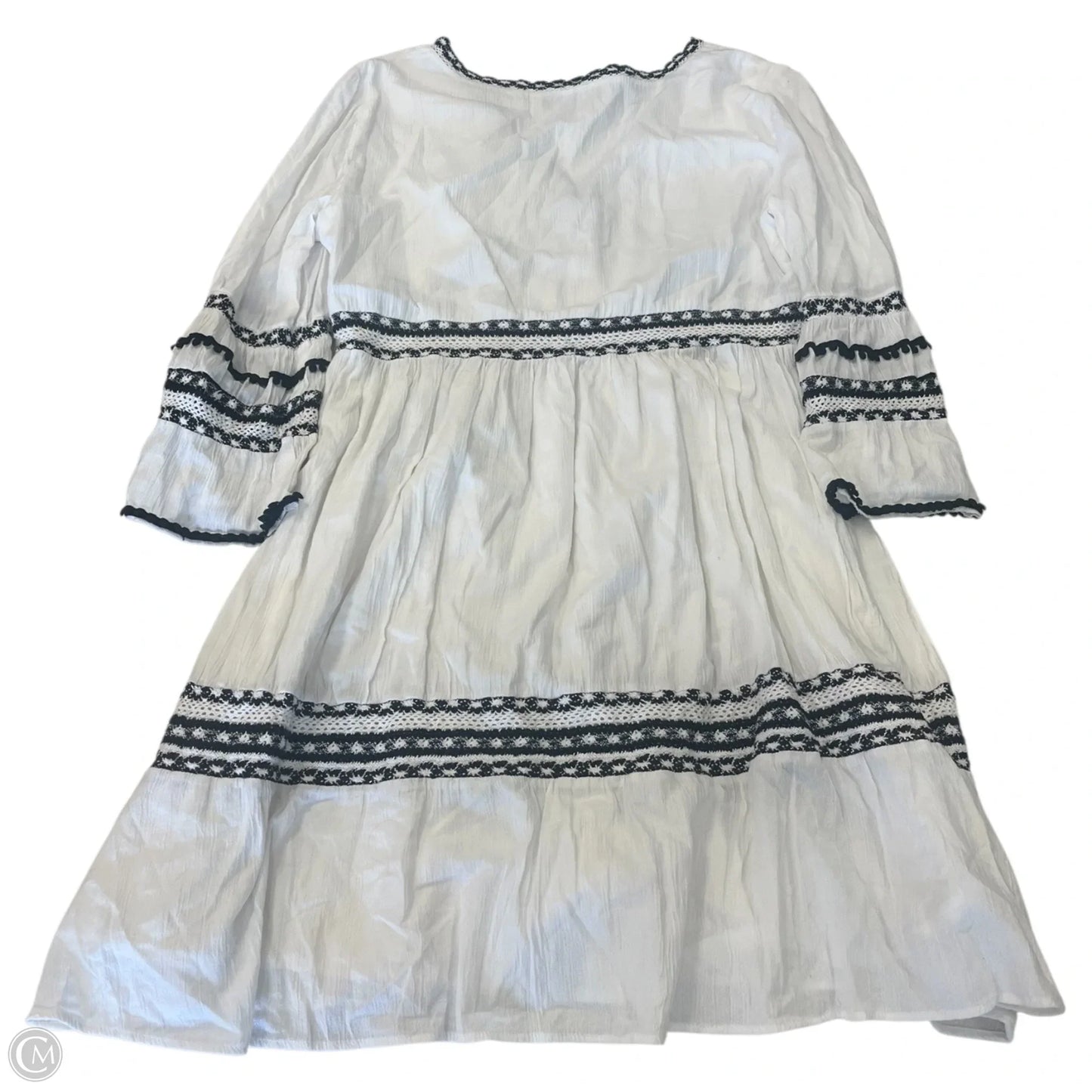 Dress Casual Midi By Inc In Black & White, Size: L