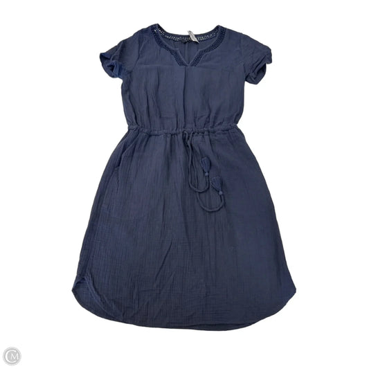 Dress Casual Midi By Talbots In Navy, Size: M