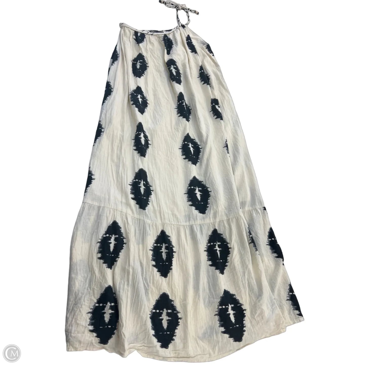 Dress Maxi By Zara In Black & Cream, Size: M