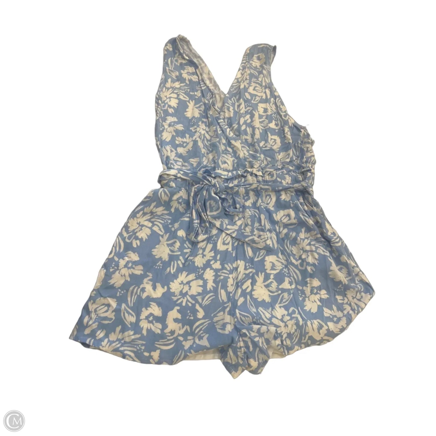 Romper By Sugar Lips In Blue & White, Size: S