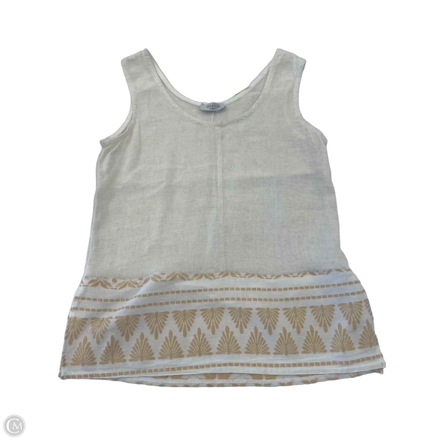 Top Sleeveless By Clothes Mentor In Beige, Size: S