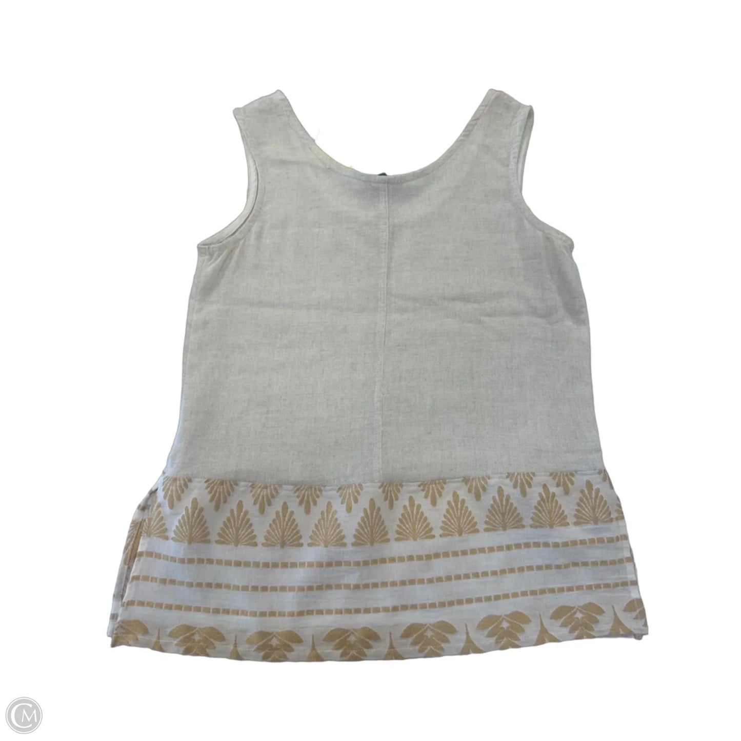 Top Sleeveless By Clothes Mentor In Beige, Size: S