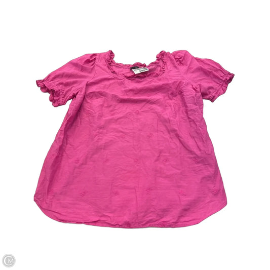 Top Short Sleeve By Talbots In Pink, Size: Xl