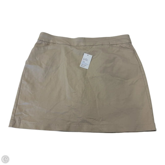 Skort By Croft And Barrow In Beige, Size: 18